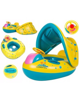 Надуваем бебешки пояс със сенник и волан